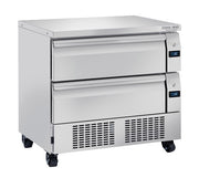 Double tiroirs réfrigérés / congélateur - DWT 92 - Cool Head 905x700x870 mm 179 L 689 W Coolhead - Soubassement Réfrigéré professionnel CHR - matériel cuisine pro - Cuistéo