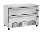 Double tiroirs réfrigérés / congélateur - DWT 122 - Cool Head 1230x700x870 mm 265 L 689 W Coolhead - Soubassement Réfrigéré professionnel CHR - matériel cuisine pro - Cuistéo