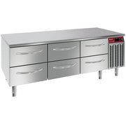 Soubassement réfrigéré 6x 1/2 tiroirs GN 1/1 - Diamond