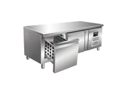 Réfrigérateur Sous-plan - 2 Tiroirs - 214 L - 2/+8°C - R600a - 0.350 kW - UGN 2100 TN-2S inox Saro - Soubassement Réfrigéré professionnel CHR - matériel cuisine pro - Cuistéo