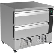 Table réfrigérée - 2 tiroirs - 179L - Inox Saro - Table réfrigérée positive professionnel CHR - matériel cuisine pro - Cuistéo