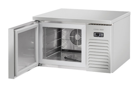 Cellule Refroidissement GN 2/3 7 kg - Thermostat Numérique - Alarme Sonore - Sonde Intégrée - Cool Head 340x365x270 mm 7 L 420 W Coolhead - Cellule de Refroidissement professionnel CHR - matériel cuisine pro - Cuistéo