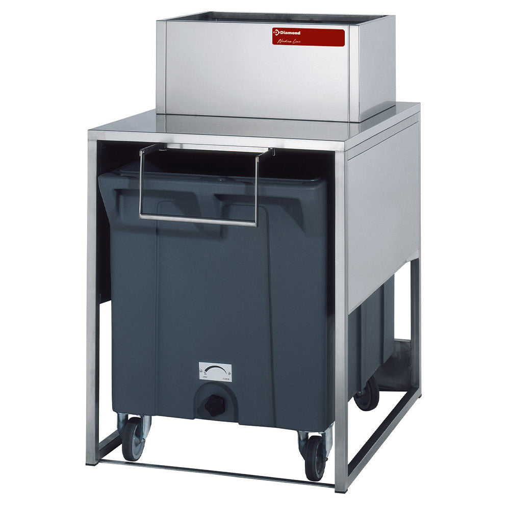 Bac de stockage glaçons avec chariots de 108 kg - Diamond