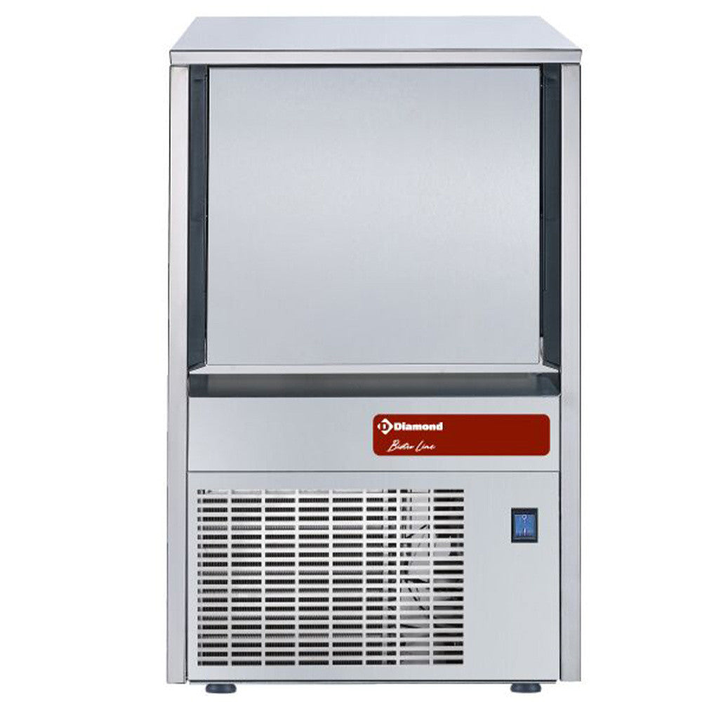 Machine à glaçons creux 22 kg/24h - réserve 9 kg - Diamond