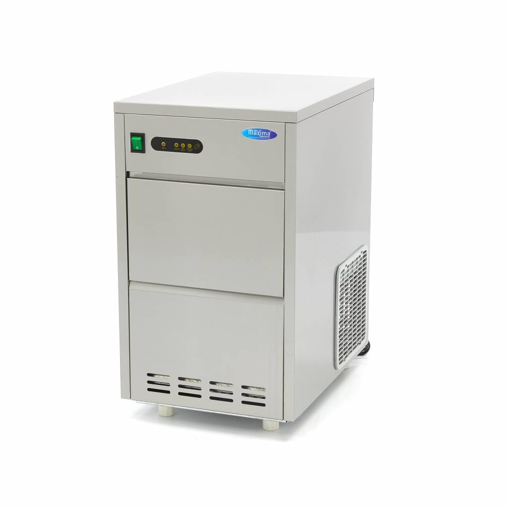 Machine à glaçons - 24 kg/jour - Glaçons en forme de balle 24 L 200 W Maxima - Machine à glaçons creux professionnel CHR - matériel cuisine pro - Cuistéo
