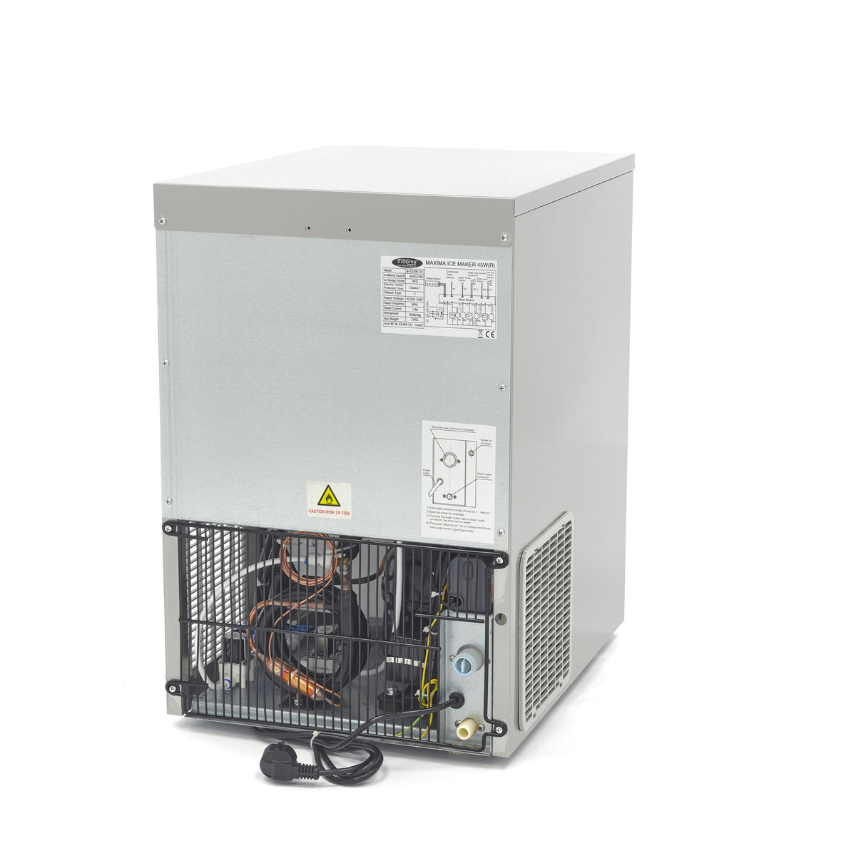 Machine à glaçons - 45 kg/jour - Glaçons en balle - Refroidie à l'eau 45 L 370 W Maxima - vue 5 - Machine à glaçons creux pro CHR - Cuistéo