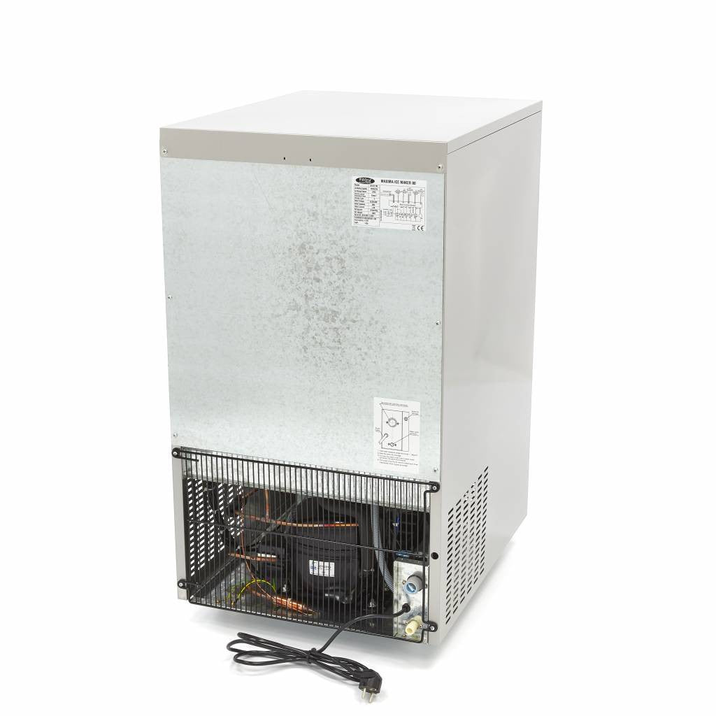 Machine à glaçons - 80kg/jour - Glaçons en forme de balle 80 L 440 W Maxima - vue 4 - Machine à glaçons creux pro CHR - Cuistéo