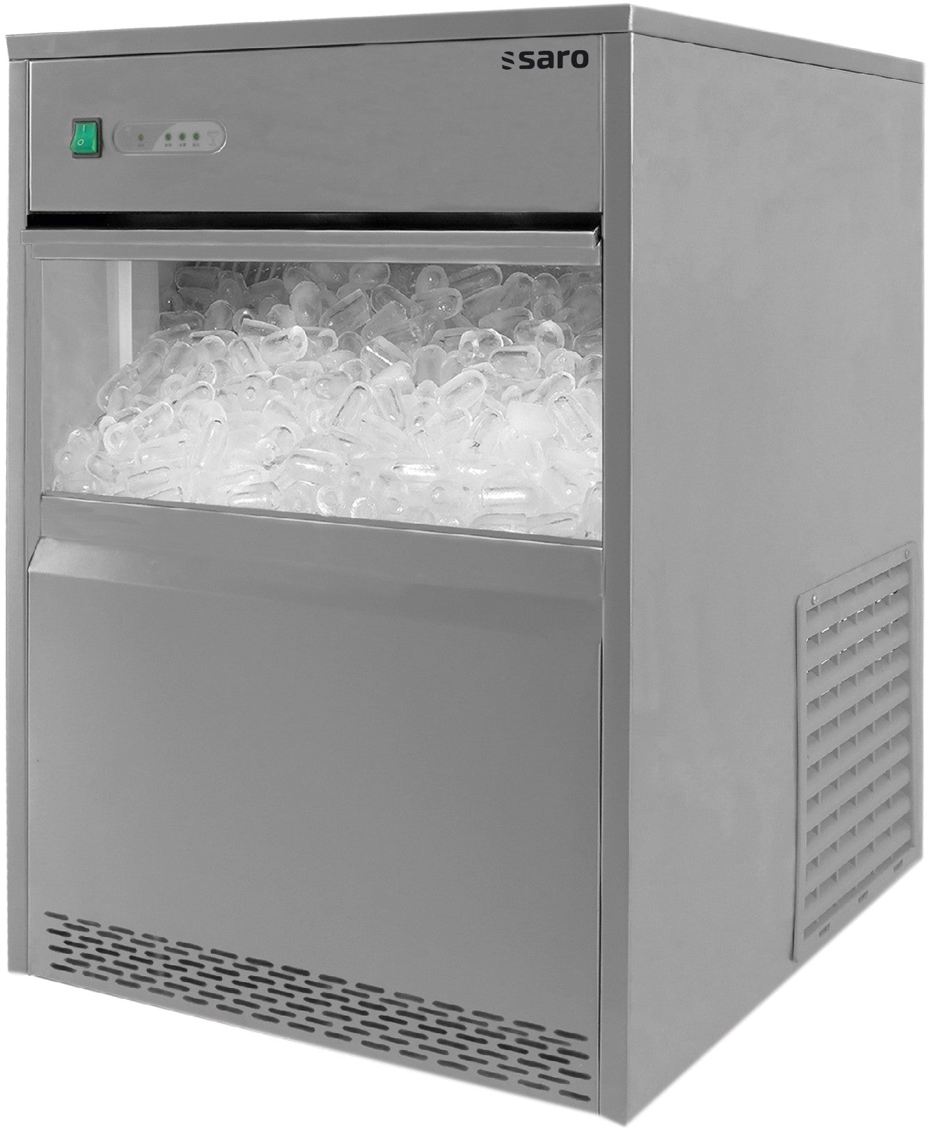 Machine Glaçons - 26kg/24h - 6kg Stock - 420x528x655mm - R600a Saro - Machine à glaçons creux professionnel CHR - matériel cuisine pro - Cuistéo