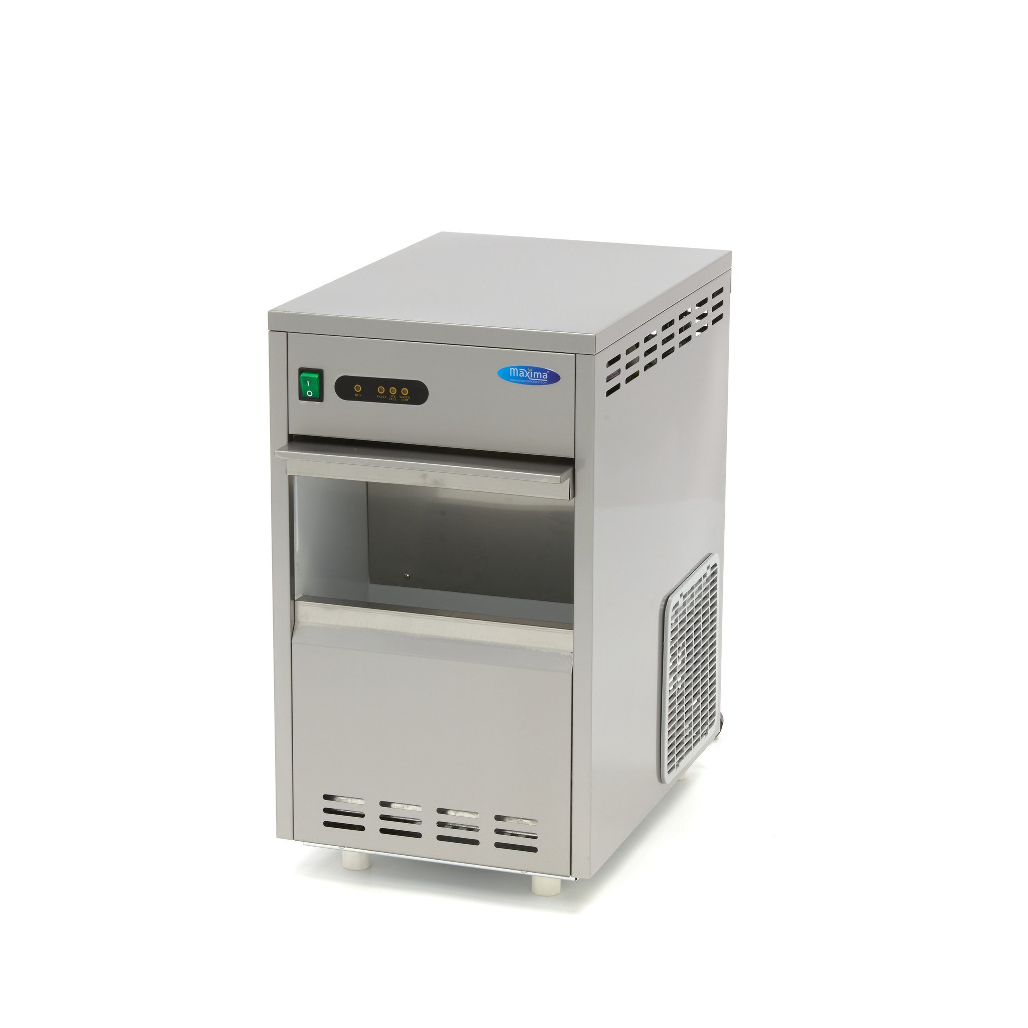 Machine à glaçons - 30 kg/jour - Concassé/En écailles - Refroidi à l'eau 30 L 300 W Maxima - vue 3 - Machine à glaçons écaille pro CHR - Cuistéo