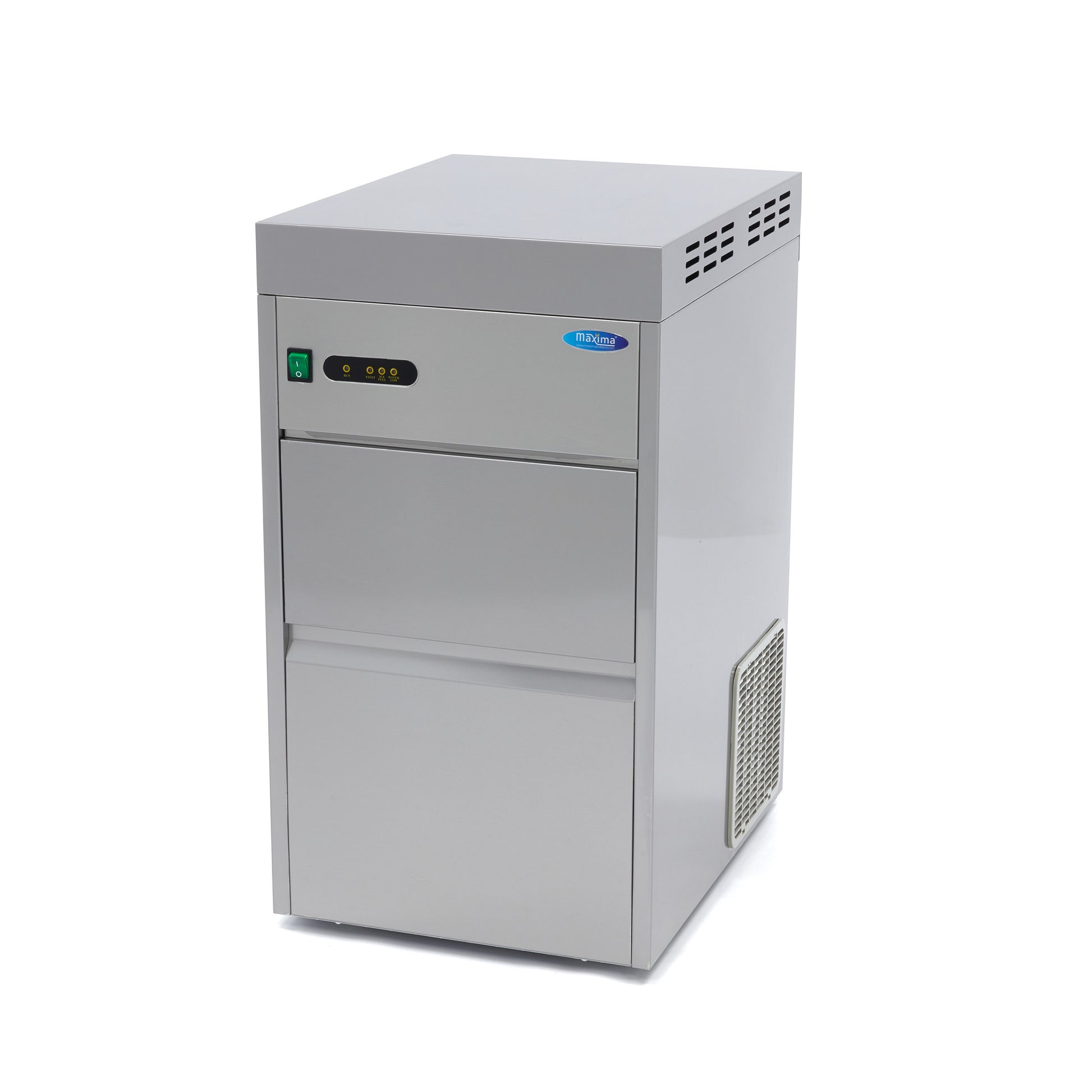 Machine à glaçons - 50 kg/jour - Concassé/en écailles - Refroidie à l'eau 50 L 330 W Maxima - Machine à glaçons écaille professionnel CHR - matériel cuisine pro - Cuistéo