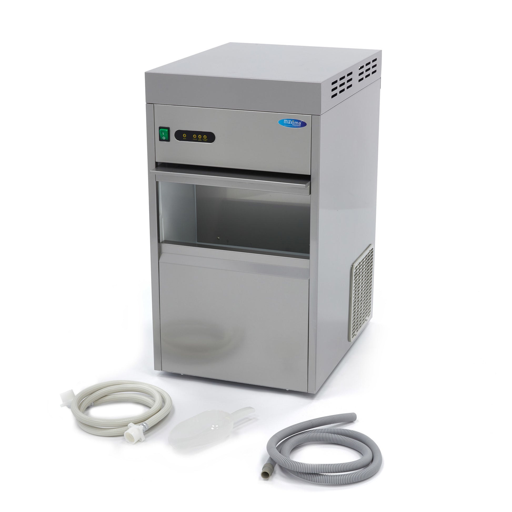 Machine à glaçons - 50 kg/jour - Concassé/en écailles - Refroidie à l'eau 50 L 330 W Maxima - vue 2 - Machine à glaçons écaille pro CHR - Cuistéo