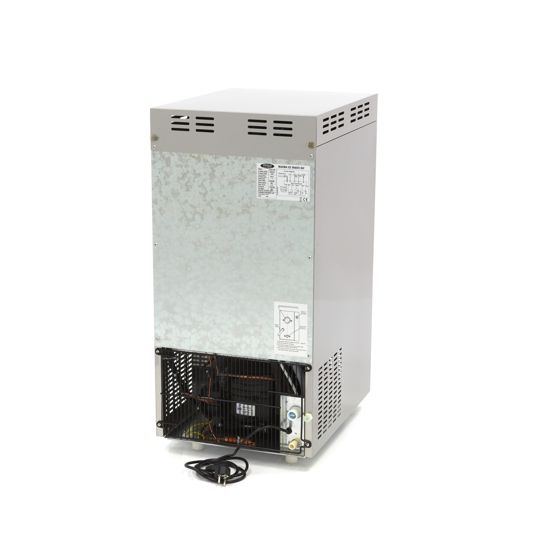 Machine à glaçons - 85 kg/jour - Concassée/en écailles - Refroidie à l'eau 85 L 550 W Maxima - vue 3 - Machine à glaçons écaille pro CHR - Cuistéo