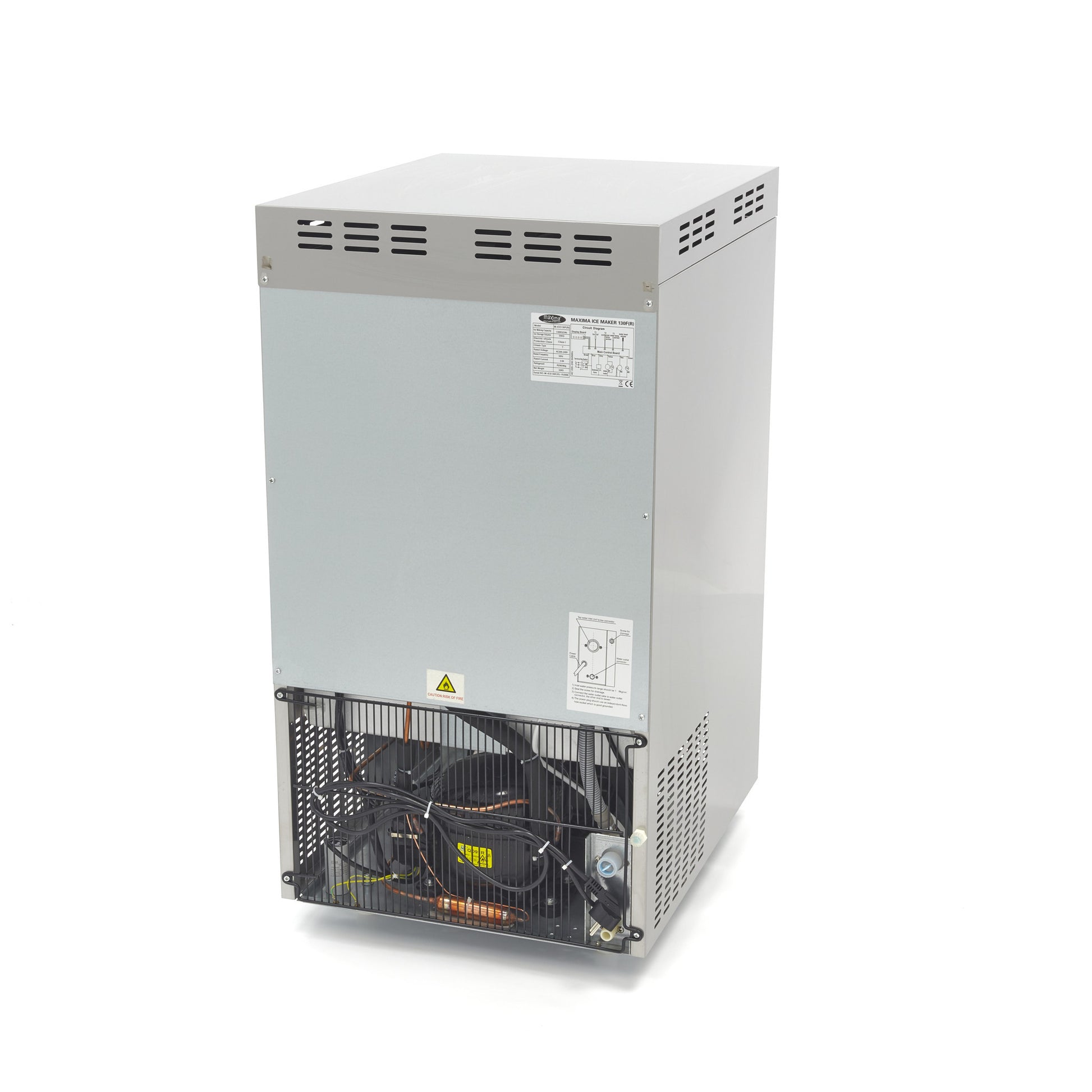 Machine à glaçons - 130 kg/jour - Concassée/en flocons - Refroidie par air 130 L 350 W Maxima - vue 5 - Machine à glace pilée pro CHR - Cuistéo