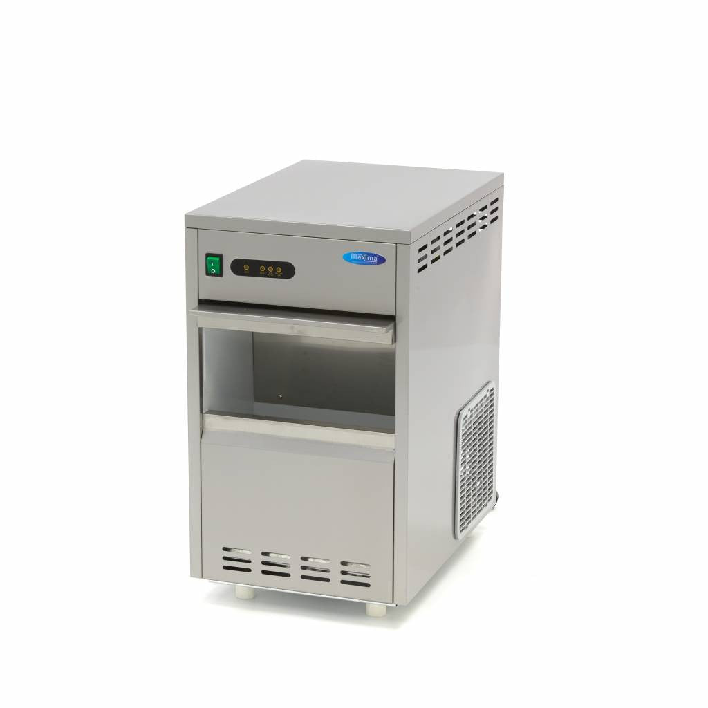 Machine à glaçons - 30 kg/jour - Concassée/En flocons - Refroidie à l'air 30 L 215 W Maxima - vue 2 - Machine à glace pilée pro CHR - Cuistéo