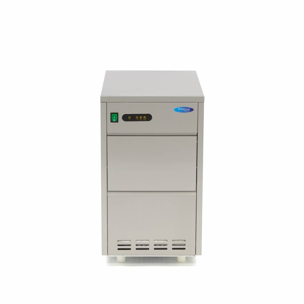 Machine à glaçons - 30 kg/jour - Concassée/En flocons - Refroidie à l'air 30 L 215 W Maxima - vue 3 - Machine à glace pilée pro CHR - Cuistéo