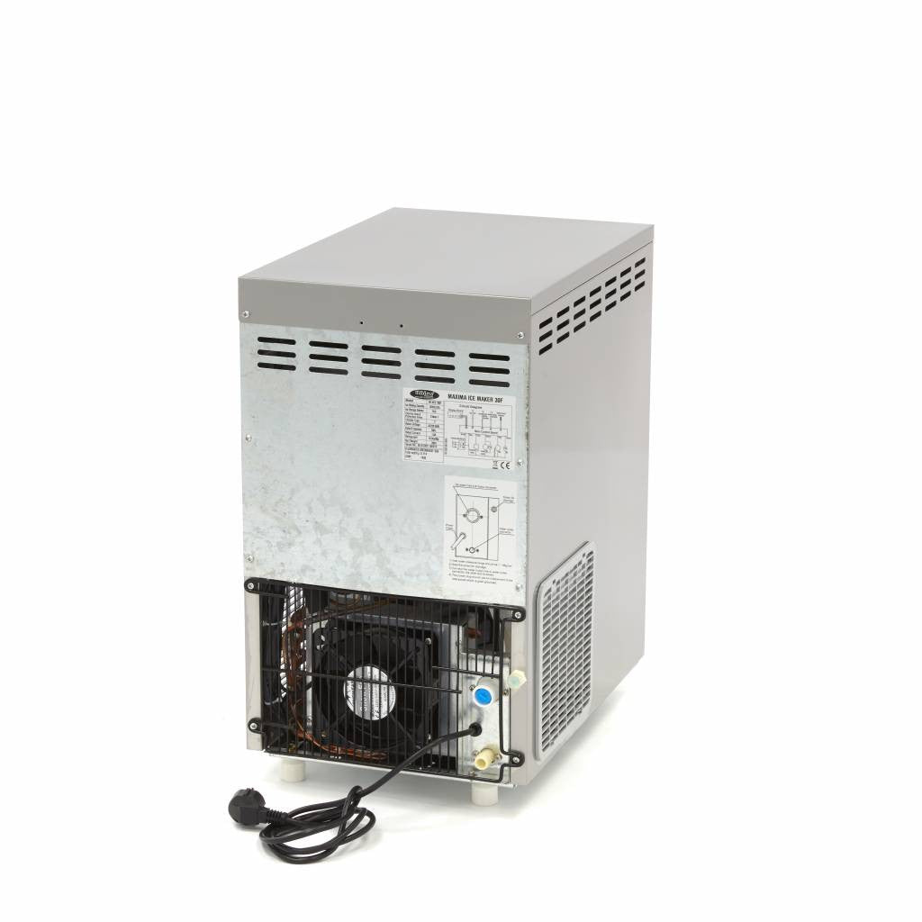 Machine à glaçons - 30 kg/jour - Concassée/En flocons - Refroidie à l'air 30 L 215 W Maxima - vue 5 - Machine à glace pilée pro CHR - Cuistéo