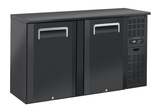 Armoire arrière bar 2 portes pleines articulées QB 200 - Cool Head 1460x515x860 mm 315 L 224 W Coolhead - Arrière-bar réfrigéré professionnel CHR - matériel cuisine pro - Cuistéo