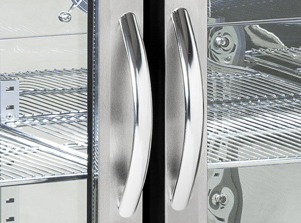 Arrière bar réfrigérée 3 portes vitrées BBA 348 - Cool Head 1335x500x900 mm 338 L 215 W Coolhead - vue 6 - Arrière-bar réfrigéré pro CHR - Cuistéo