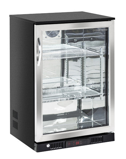 Arrière bar réfrigérée porte vitrée BBA 148 - Cool Head 600x500x900 mm 138 L 135 W Coolhead - Arrière-bar réfrigéré professionnel CHR - matériel cuisine pro - Cuistéo