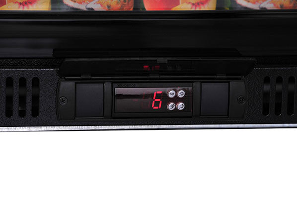 Arrière bar réfrigérée portes vitrées coulissantes BBC 386 S - Cool Head 1335x500x860 mm 318 L 215 W Coolhead - vue 4 - Arrière-bar réfrigéré pro CHR - Cuistéo