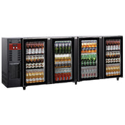 Réfrigérateur à boissons 4 portes vitrées horiz. - Diamond