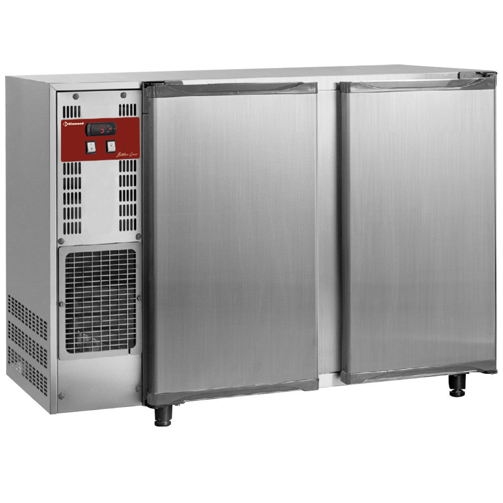 Réfrigérateur à boissons inox 2 portes 375 l - Diamond