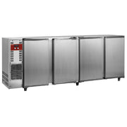 Réfrigérateur à boissons inox 4 portes 783 l - Diamond