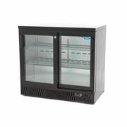 Arrière bar - 227L - 2 portes- 4 étagères inox 200 W Maxima - Arrière-bar réfrigéré professionnel CHR - matériel cuisine pro - Cuistéo