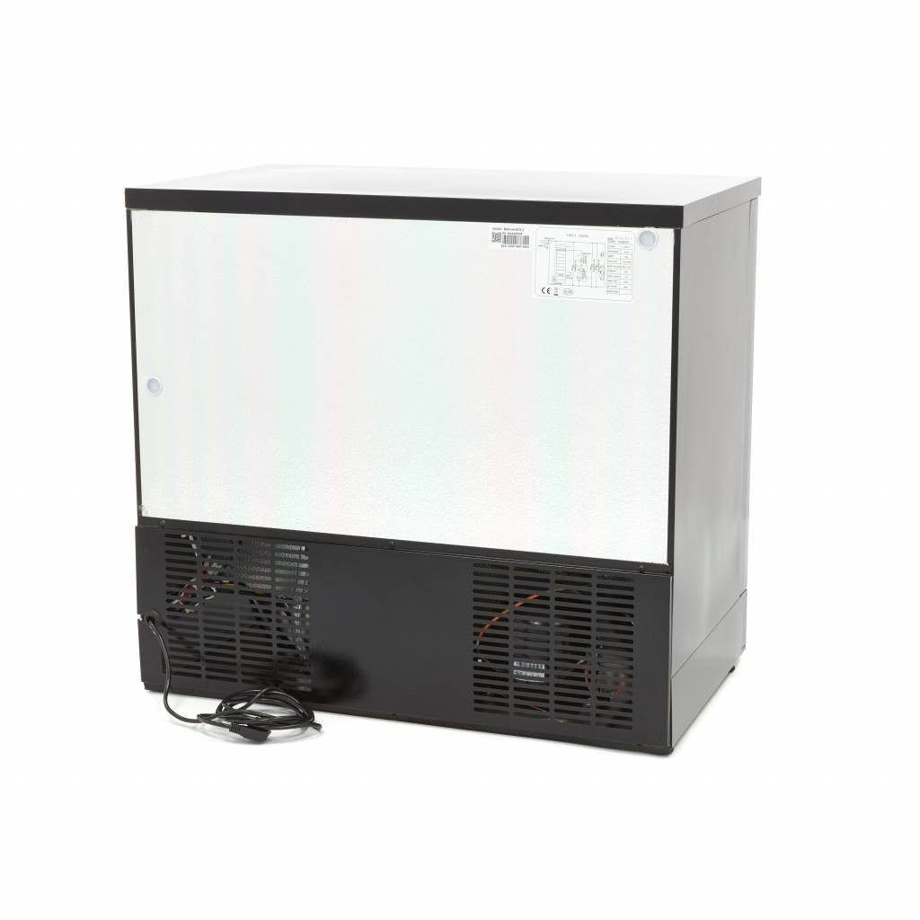 Arrière bar - 227L - 2 portes- 4 étagères inox 200 W Maxima - vue 2 - Arrière-bar réfrigéré pro CHR - Cuistéo