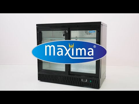 Arrière bar - 227L - 2 portes- 4 étagères inox 200 W Maxima - vue 7 - Arrière-bar réfrigéré pro CHR - Cuistéo