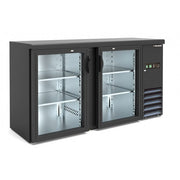 Table réfrigérée ventilée rétro avec vitrine Modèle BB200GD - KlimaItalia