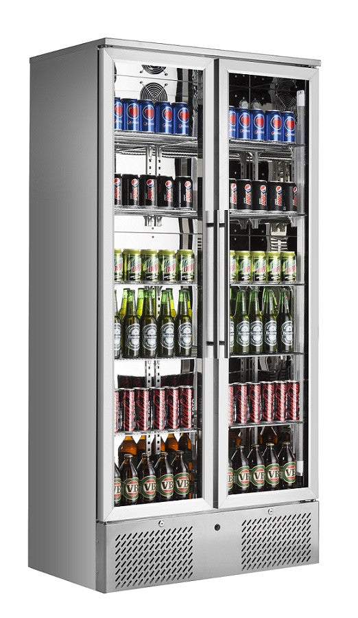Réfrigérateur de bar haut 458 lt inox 900x515x1820 mm 458 L 0.38 kW Combisteel - Armoire à boissons professionnel CHR - matériel cuisine pro - Cuistéo