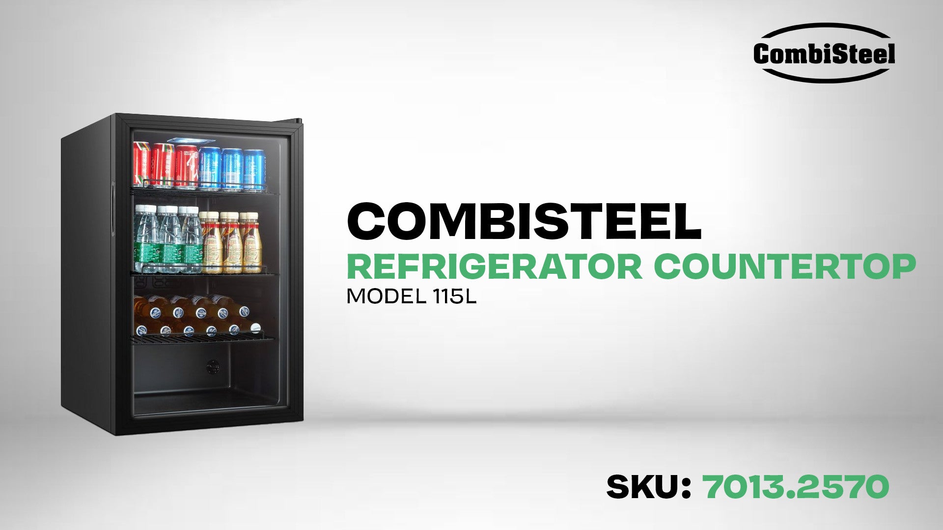 Réfrigérateur modèle de table 115 litres inox 540x539x847 mm 0.085 kW Combisteel - vue 9 - Armoire à boissons pro CHR - Cuistéo