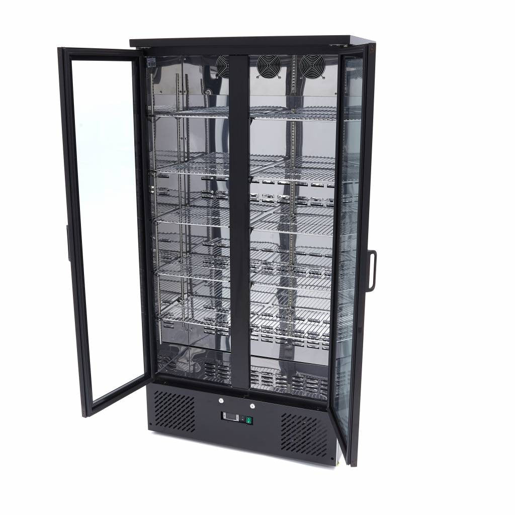 Réfrigérateur à boissons - 466L - 10 étagères inox 418 W Maxima - vue 4 - Armoire à boissons pro CHR - Cuistéo