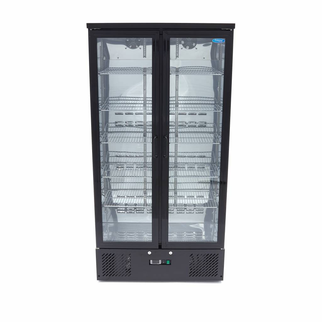 Réfrigérateur à boissons - 466L - 10 étagères inox 418 W Maxima - vue 5 - Armoire à boissons pro CHR - Cuistéo