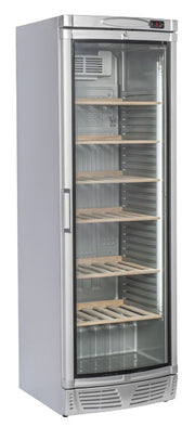 Cave à vin 350 litres argent TWS 400 - Cool Head 595x660x1845 mm 300 W Coolhead - Cave à Vin professionnel CHR - matériel cuisine pro - Cuistéo