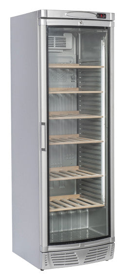 Cave à vin 350 litres argent TWS 400 - Cool Head 595x660x1845 mm 300 W Coolhead - Cave à Vin professionnel CHR - matériel cuisine pro - Cuistéo