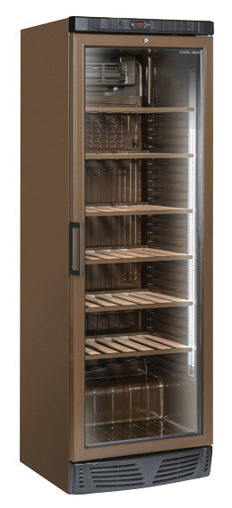 Cave à vin 350 litres brune TW 400 - Cool Head 595x620x1830 mm 300 W Coolhead - Cave à Vin professionnel CHR - matériel cuisine pro - Cuistéo