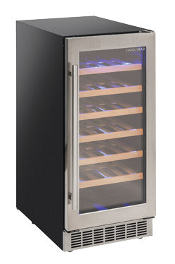 Cave à vin encastrable 100 litres CW 40 - Cool Head 380x647x865 mm 85 W Coolhead - Cave à Vin professionnel CHR - matériel cuisine pro - Cuistéo