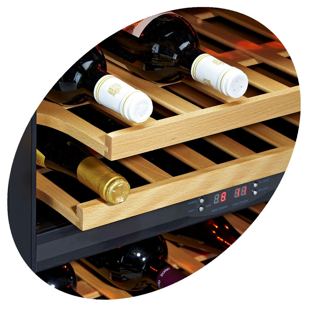 Cave a vins ventilée 375 litres 2 bi température - Diamond