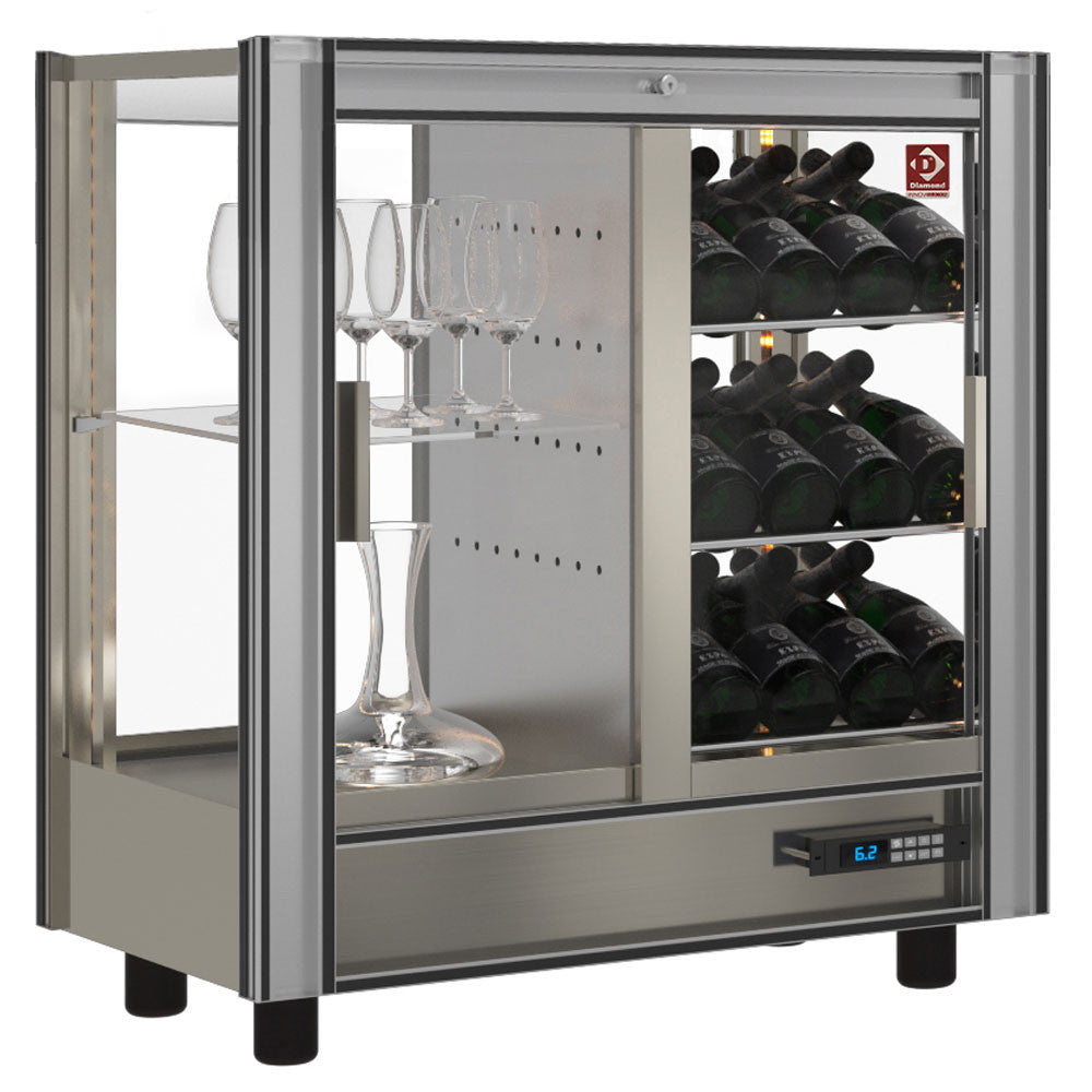 Vitrine réfrigérée à vins 216 l traversante modulable - Diamond