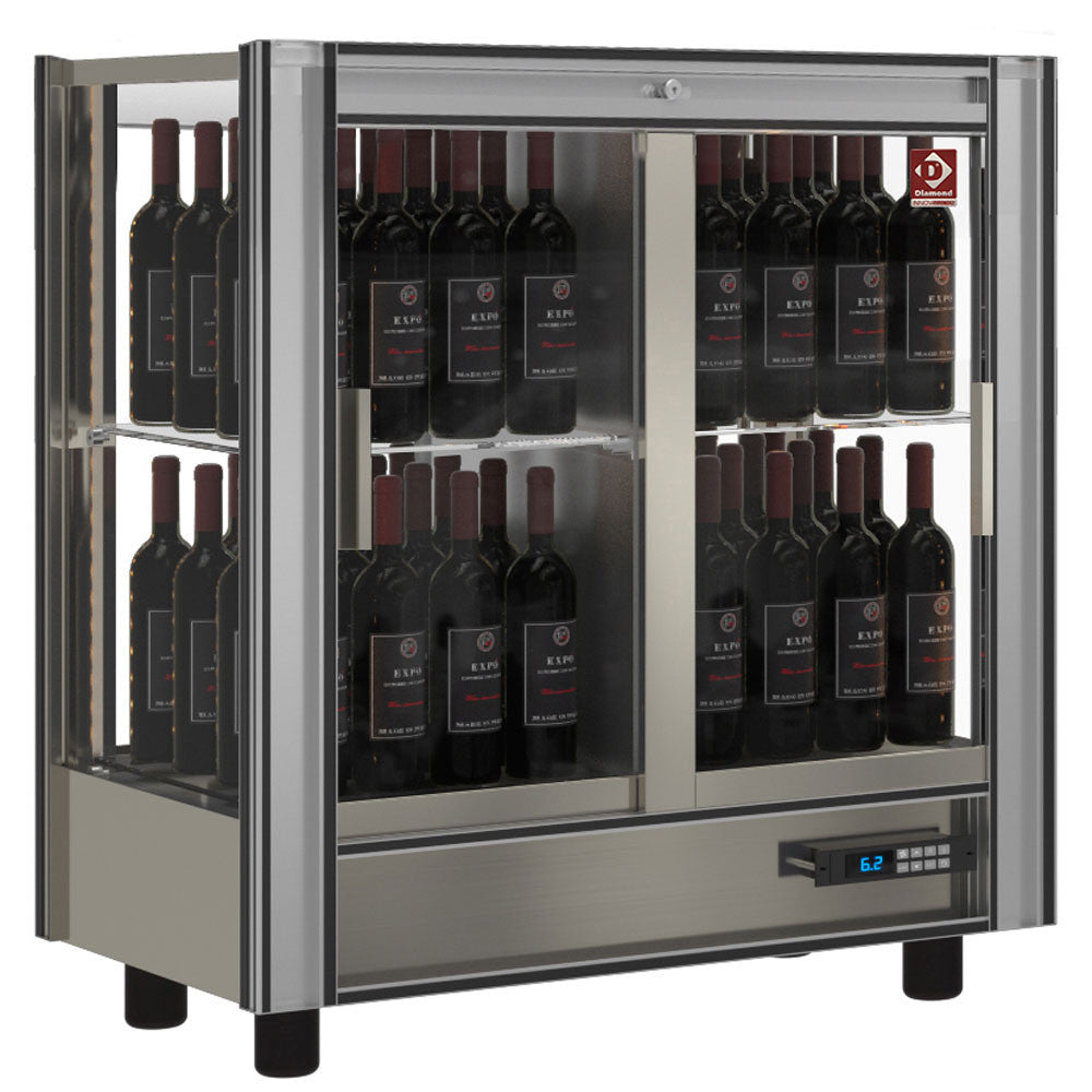 Vitrine réfrigérée à vins 216 litres traversante modulable - Diamond