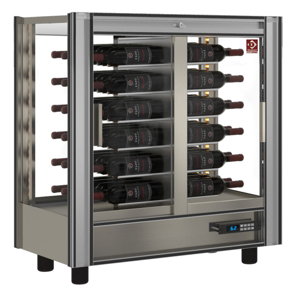 Vitrine réfrigérée à vins l 216 - traversante - modulable - Diamond