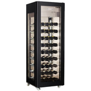 Cave à vin - 81 bouteilles - Chrome - LED 400 L Saro - Cave à Vin professionnel CHR - matériel cuisine pro - Cuistéo
