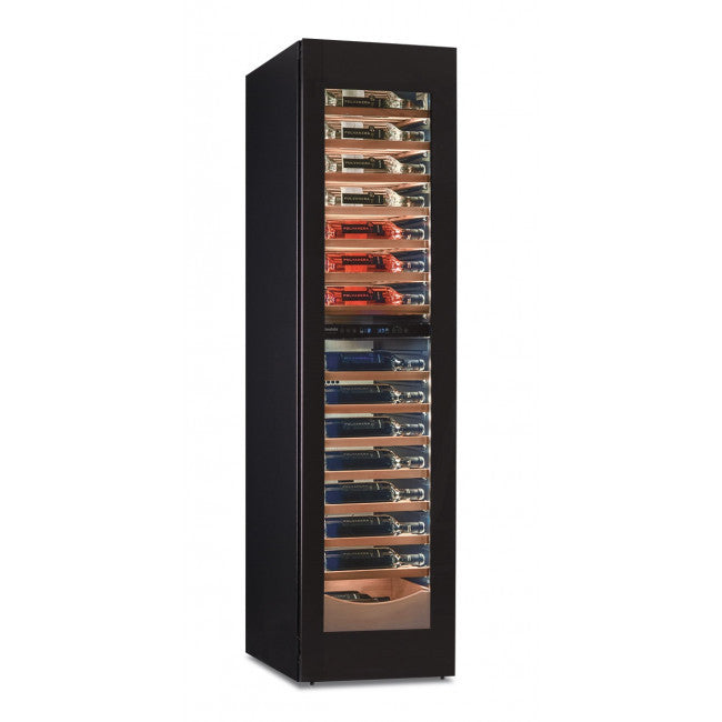 Cave à vin réfrigérée ventilée à double température pour 105 bouteilles Modèle SLIM WINE SW 105 2TB - KlimaItalia