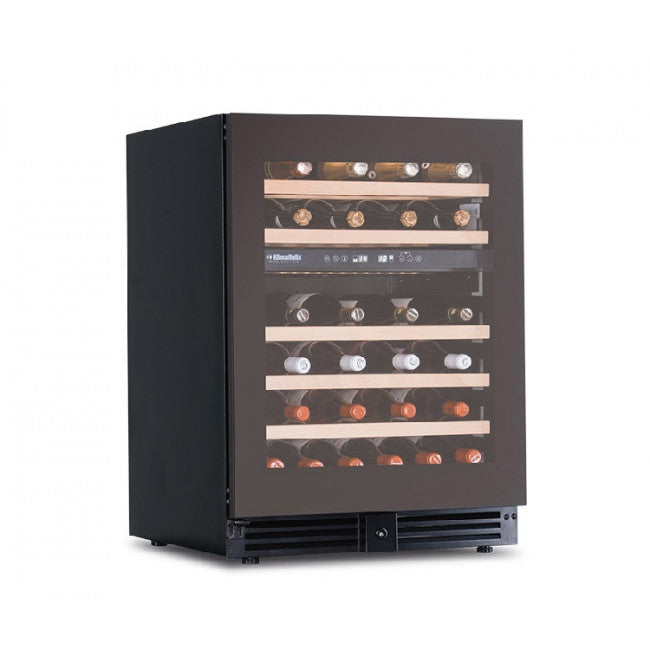 Cave à vin ventilée à double température Modèle CW46G2TB pour 46 bouteilles de 0,75 L. - KlimaItalia