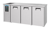 Refroidisseur de bière inox 3 portes 2100x700x950 mm 0.36 kW Combisteel - Refroidisseur de Bouteilles professionnel CHR - matériel cuisine pro - Cuistéo