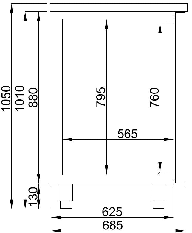 Refroidisseur de bière inox 3 portes 2l 2500x700x950 mm 0.46 kW Combisteel - vue 2 - Refroidisseur de Bouteilles pro CHR - Cuistéo