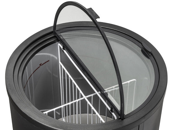 Congélateur en canettes 80 litres couvercle en verre HN 80 - Cool Head 569x569x849 mm 100 W Coolhead - vue 2 - Refroidisseur de Bouteilles pro CHR - Cuistéo