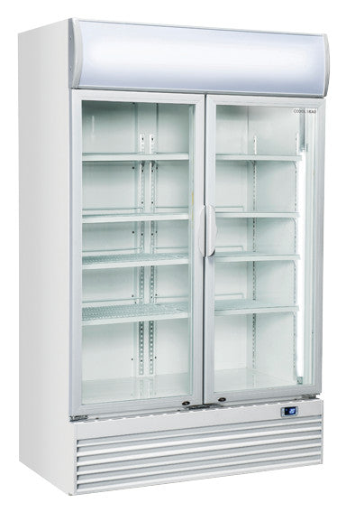 Réfrigérateur à boissons 1000 litres DC 1000H - Cool Head 1200x730x2035 mm 500 W Coolhead - Armoire à boissons professionnel CHR - matériel cuisine pro - Cuistéo